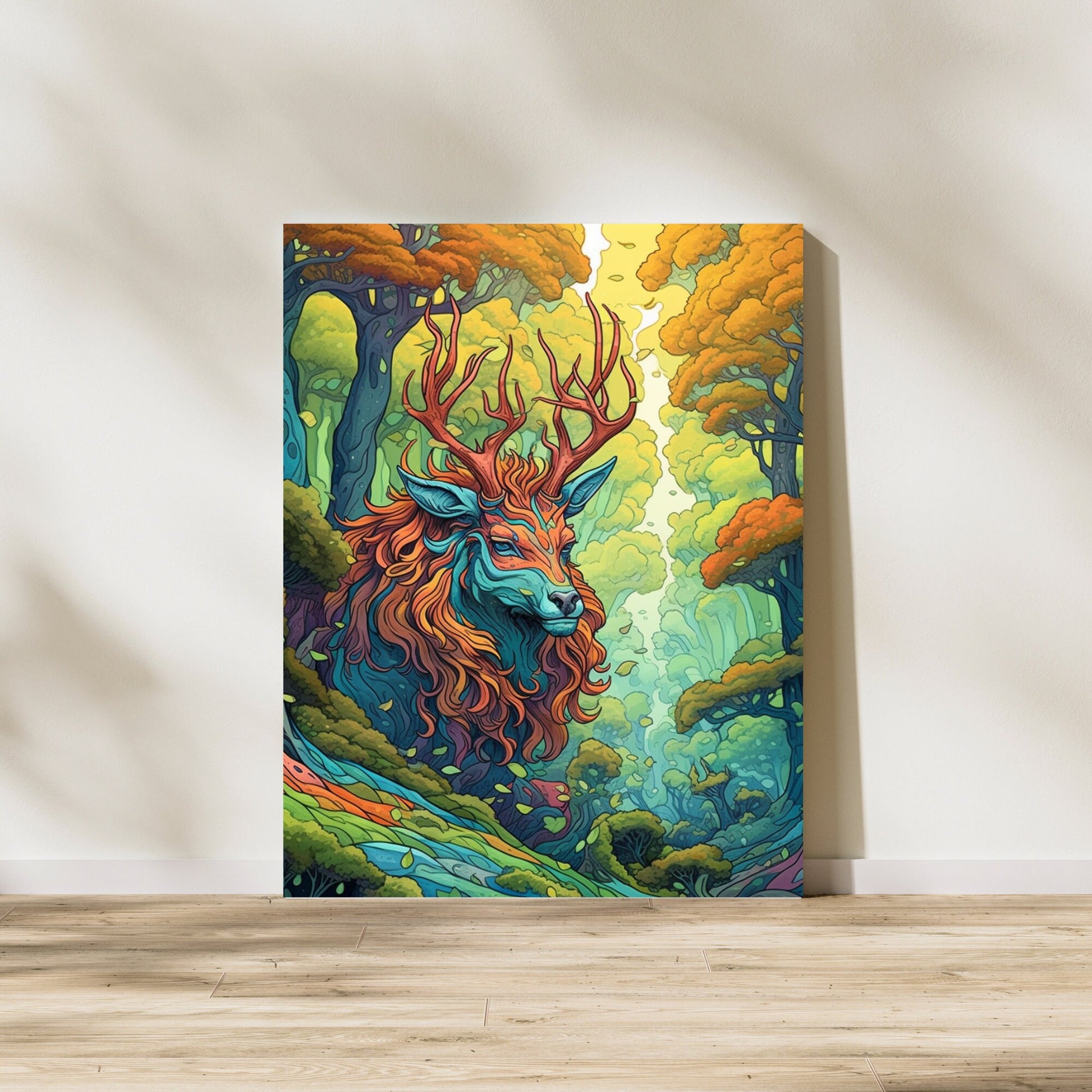 Woodland Deer Wall Art - InkTale