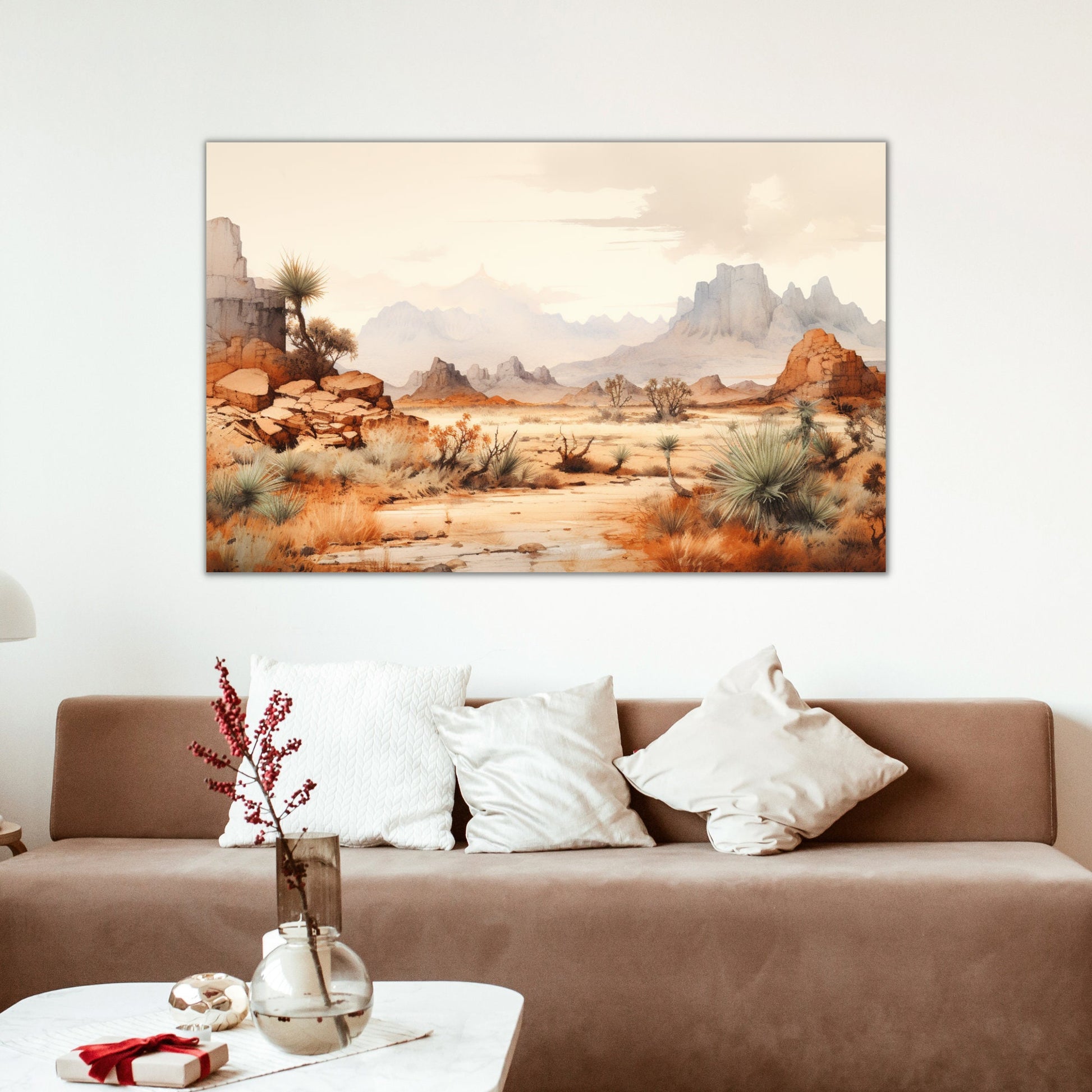 Desert Canvas Wall Art - InkTale