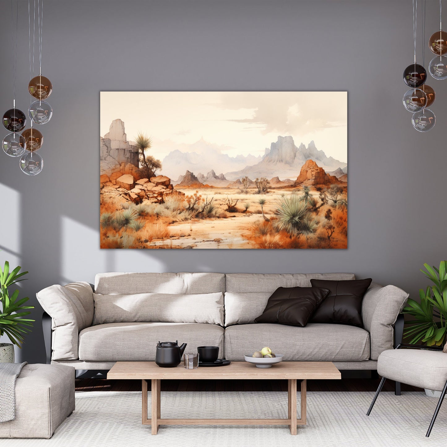 Desert Canvas Wall Art - InkTale