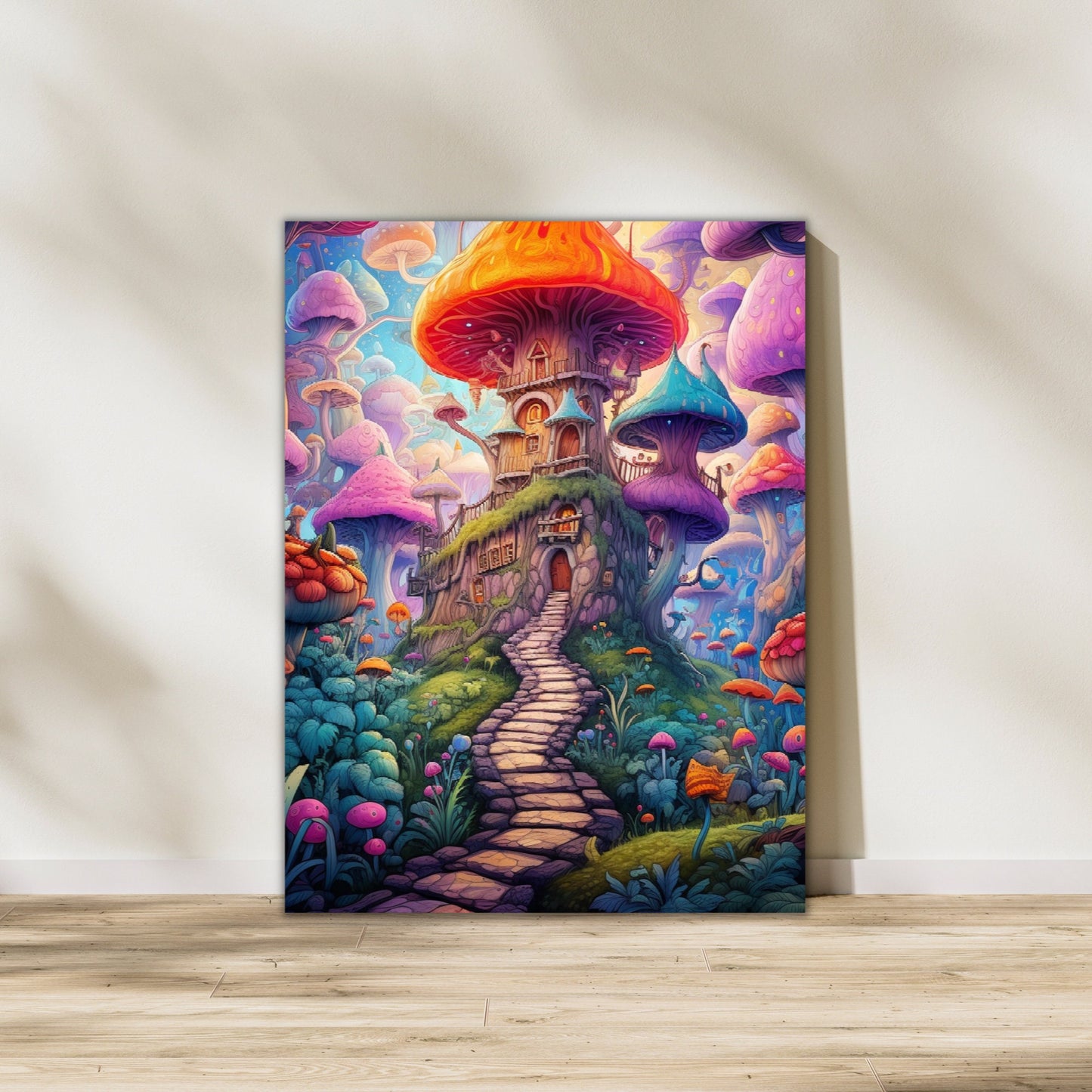 Magical Mushroom Forest Wall Art - InkTale