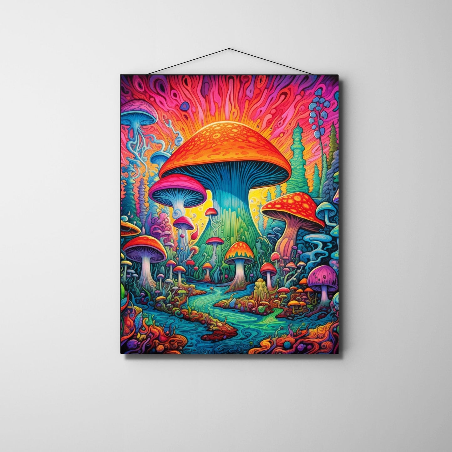 Psychedelic Mushroom Wall Art - InkTale