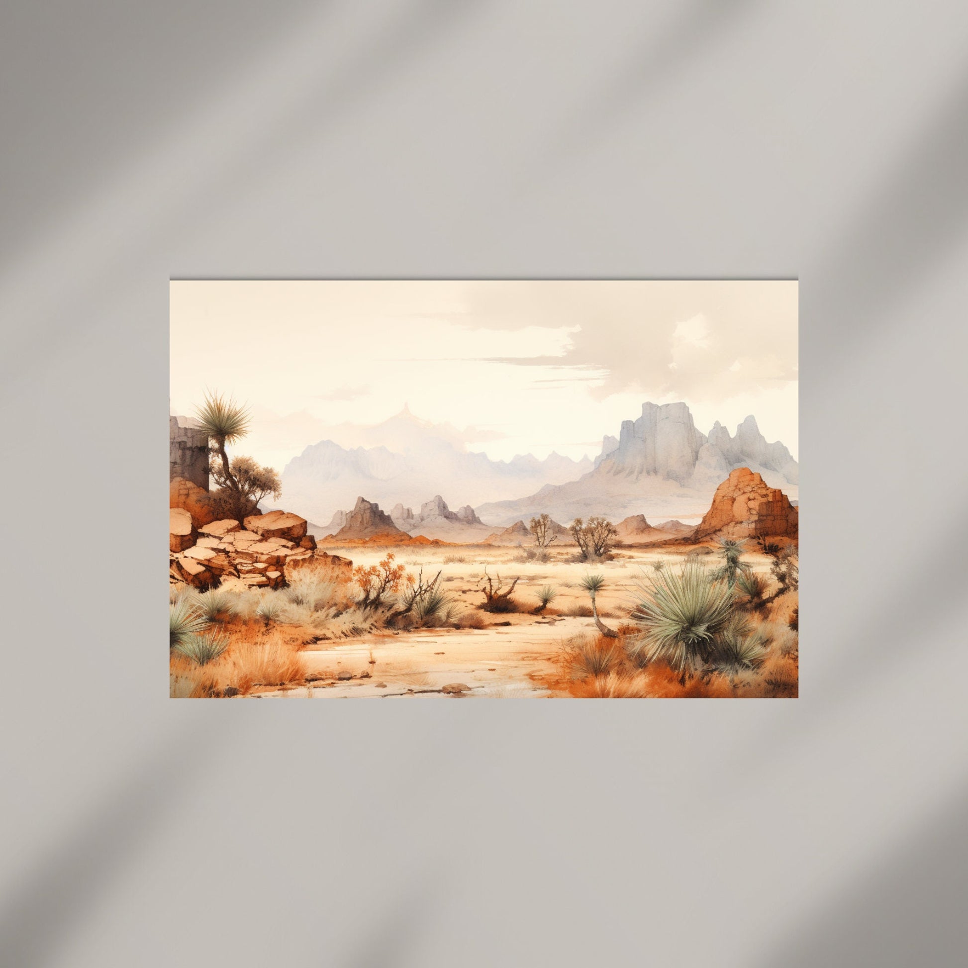 Desert Canvas Wall Art - InkTale