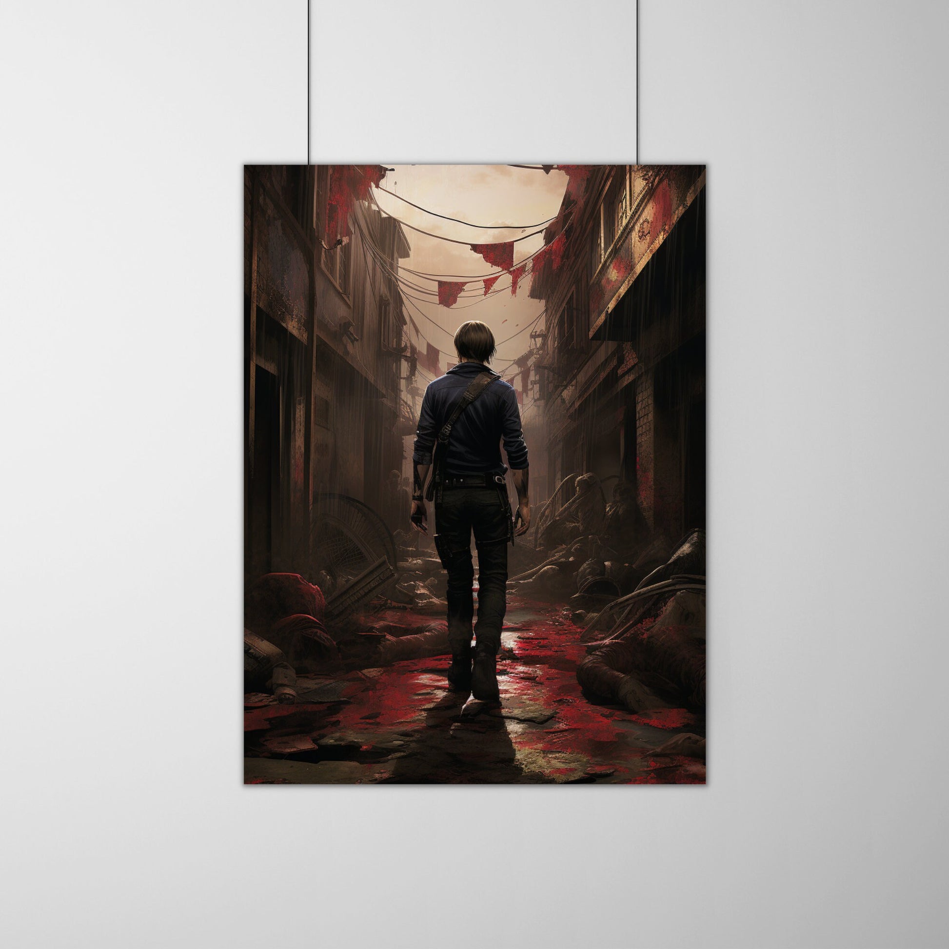 Resident Evil Leon Kennedy Wall Art - InkTale