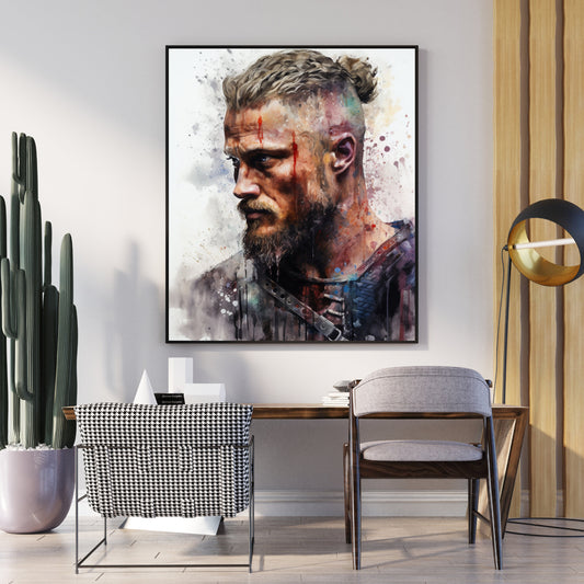 Ragnar Lothbrok Wall Art - InkTale