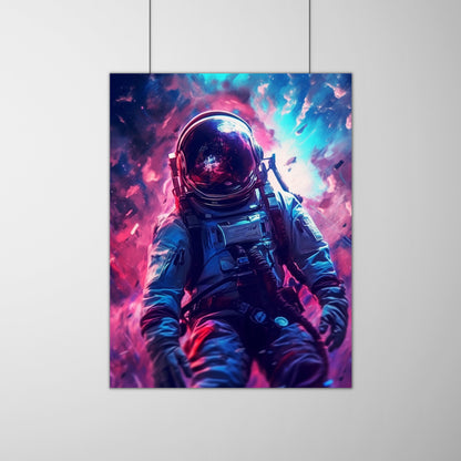 Psychedelic Astronaut Wall Art - InkTale