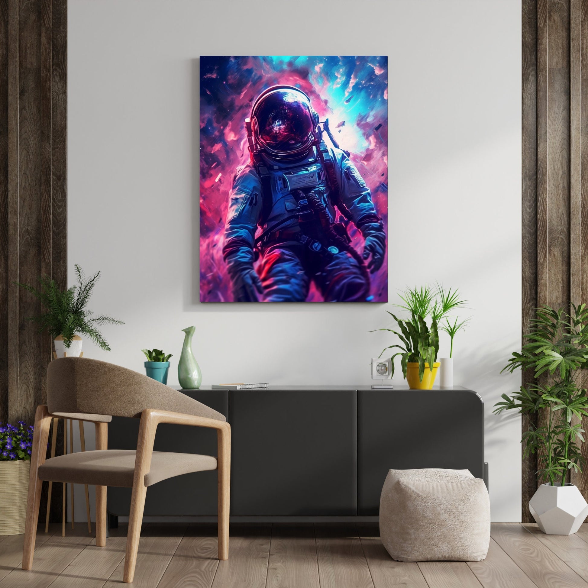 Psychedelic Astronaut Wall Art - InkTale