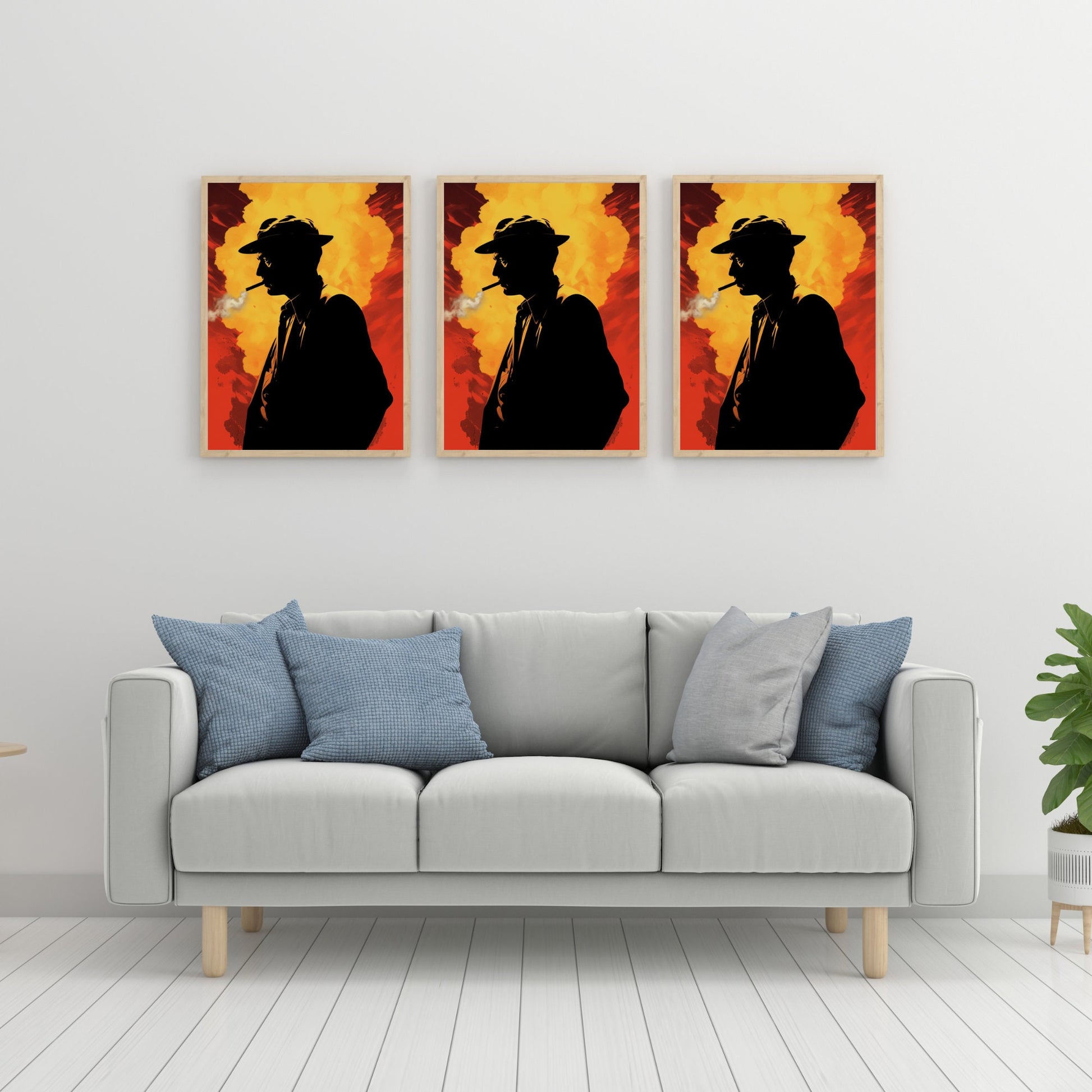 Oppenheimer Cillian Murphy Wall Art - InkTale